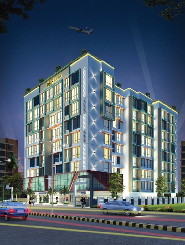 View of building surrounded by trees and open space at Sheetal Skytower, Andheri West